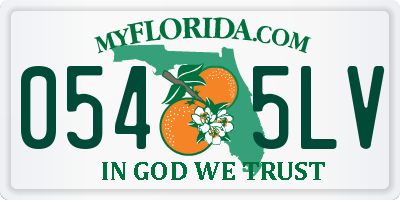 FL license plate 0545LV