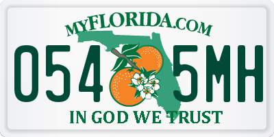FL license plate 0545MH