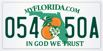 FL license plate 0545OA