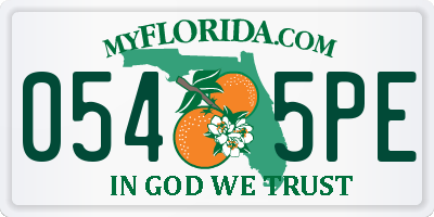 FL license plate 0545PE