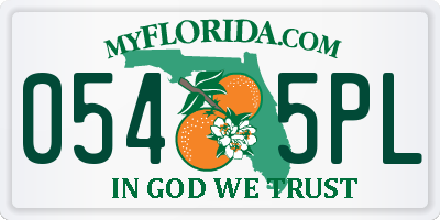 FL license plate 0545PL
