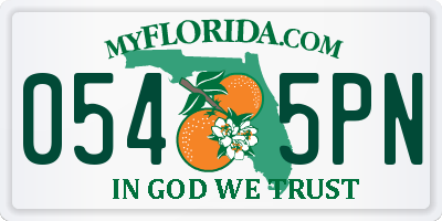 FL license plate 0545PN