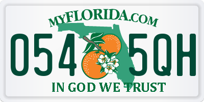 FL license plate 0545QH