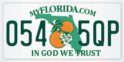 FL license plate 0545QP