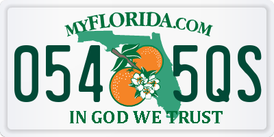 FL license plate 0545QS