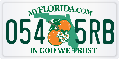 FL license plate 0545RB