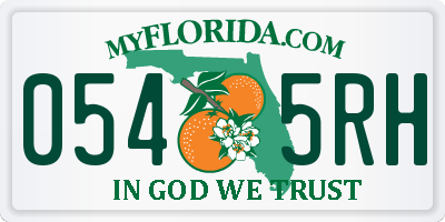FL license plate 0545RH