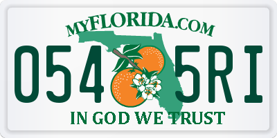 FL license plate 0545RI