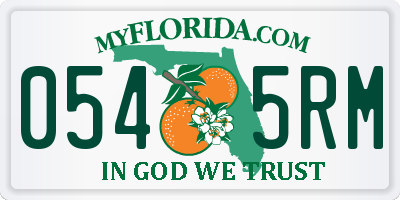 FL license plate 0545RM