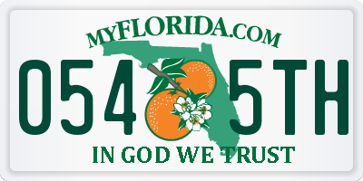 FL license plate 0545TH