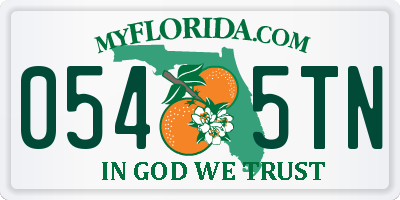 FL license plate 0545TN