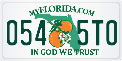 FL license plate 0545TO