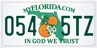 FL license plate 0545TZ