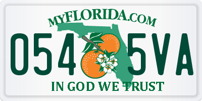 FL license plate 0545VA