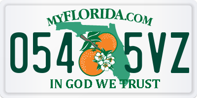 FL license plate 0545VZ