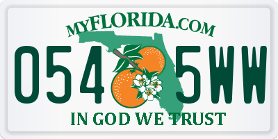 FL license plate 0545WW