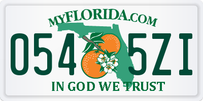 FL license plate 0545ZI