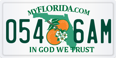 FL license plate 0546AM