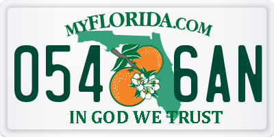FL license plate 0546AN