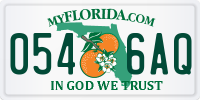 FL license plate 0546AQ