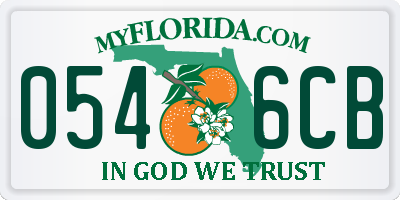 FL license plate 0546CB