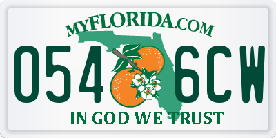 FL license plate 0546CW