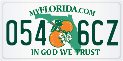FL license plate 0546CZ