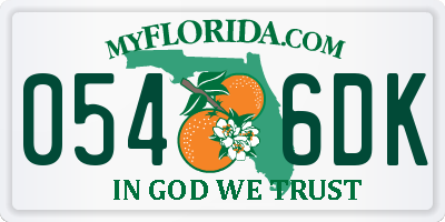 FL license plate 0546DK