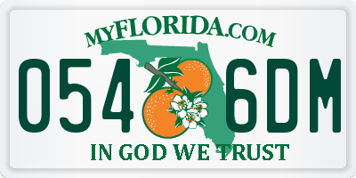 FL license plate 0546DM