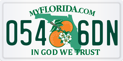 FL license plate 0546DN
