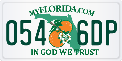 FL license plate 0546DP