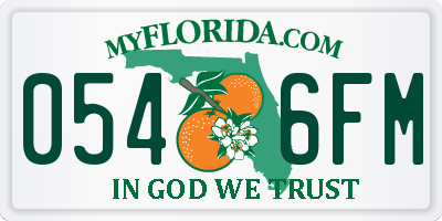 FL license plate 0546FM