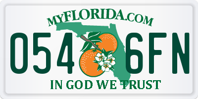 FL license plate 0546FN