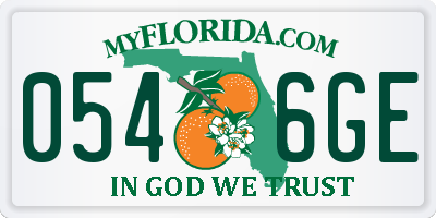 FL license plate 0546GE