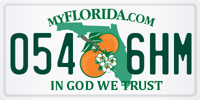 FL license plate 0546HM