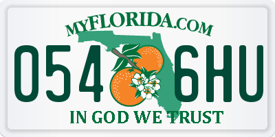 FL license plate 0546HU