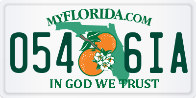 FL license plate 0546IA
