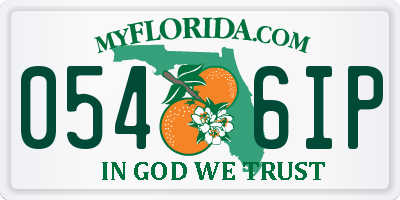 FL license plate 0546IP