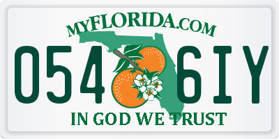 FL license plate 0546IY