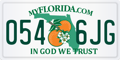 FL license plate 0546JG