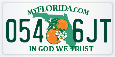 FL license plate 0546JT