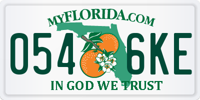 FL license plate 0546KE