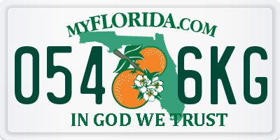 FL license plate 0546KG