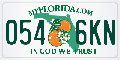 FL license plate 0546KN