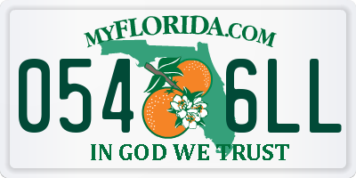 FL license plate 0546LL