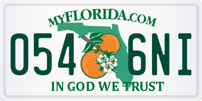 FL license plate 0546NI