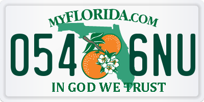 FL license plate 0546NU