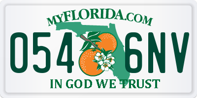 FL license plate 0546NV