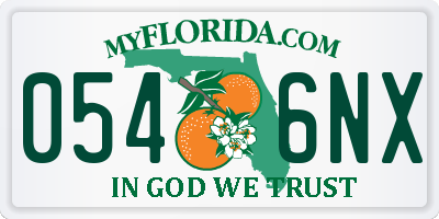FL license plate 0546NX