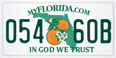 FL license plate 0546OB